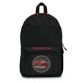 Thatslow Red Classic Car Backpack – Racing Badge School & Travel Bag