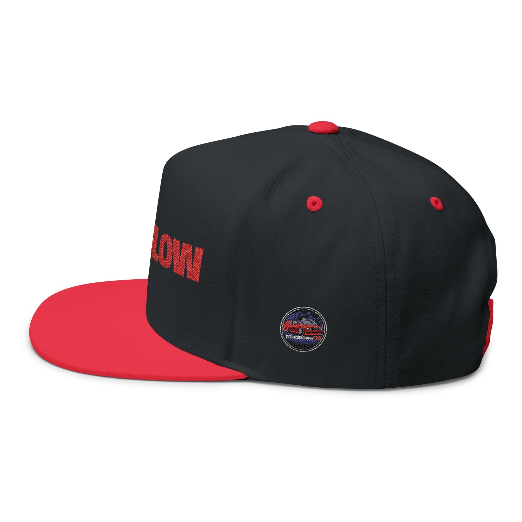 Flat Bill Cap - Embroidered "THATSLOW" Streetwear Snapback