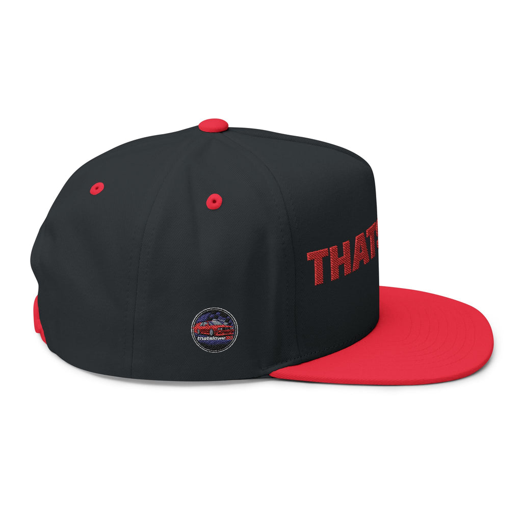 Flat Bill Cap - Embroidered "THATSLOW" Streetwear Snapback